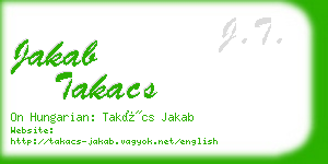 jakab takacs business card